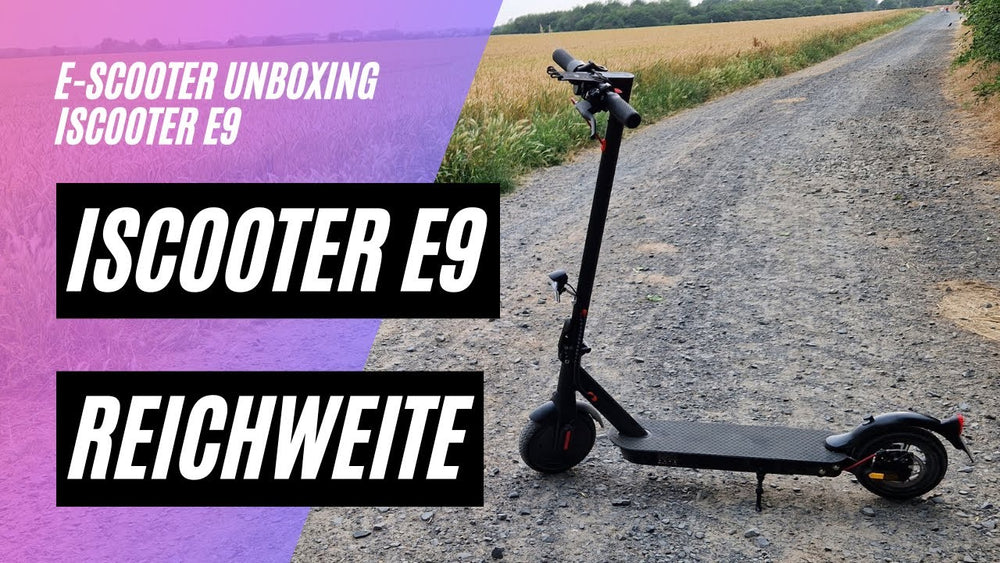  E9 - Max. Reichweite 25-30 km (36V; 7,5AH, 350W)